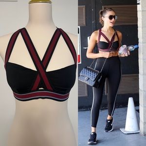 Michi Feline Bra in Black/Wine